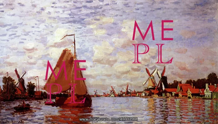  : The Zaan at Zaandam, by Monet
