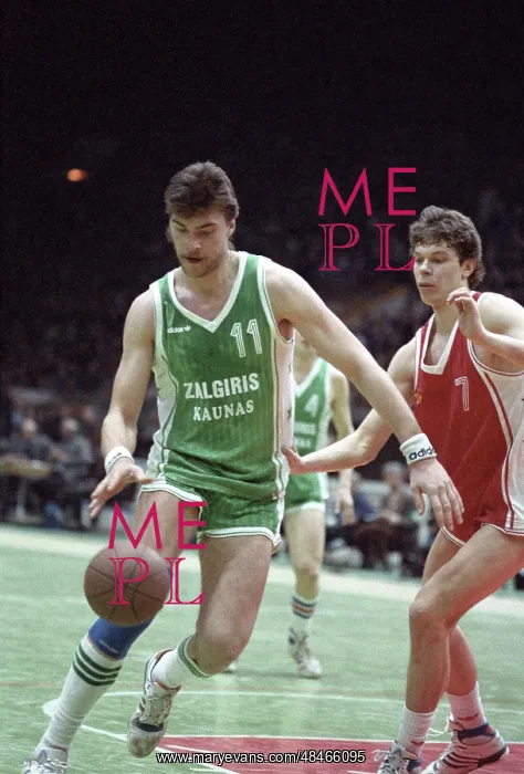 : Zalgiris Kaunas vs CSKA Moscow basketball match, 1987 : Zalgiris Kaunas vs CSKA Moscow basketball match, 1987