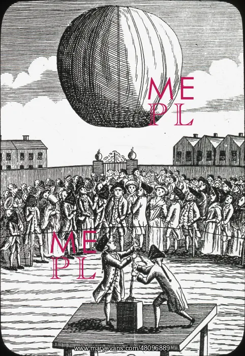 : Zambeccari's first public balloon experiment : Zambeccari's first public balloon experiment