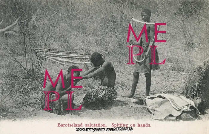 : Zambia - Spitting on Hands Greeting : Zambia - Spitting on Hands Greeting