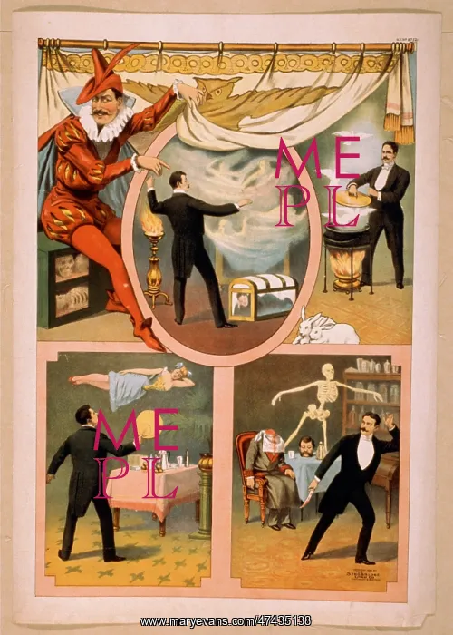 : Zan Zig performing in four magic vignettes : Zan Zig performing in four magic vignettes
