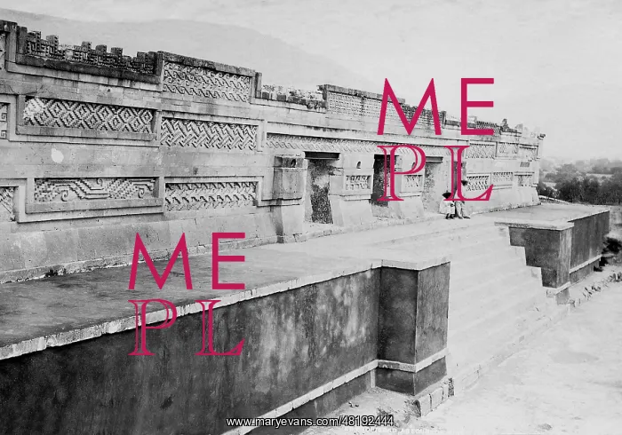: Zapotecan ruins at Mitla, 1906 : Zapotecan ruins at Mitla, 1906
