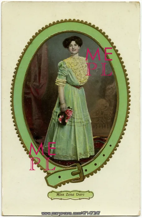 : Zena Dare (1887 - 1975), English singer and actress who was famous for : Zena Dare (1887 - 1975), English singer and actress who was famous for