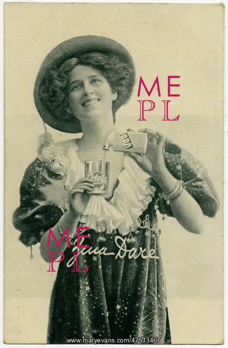 : Zena Dare (1887 - 1975), English singer and actress, advertising Odol : Zena Dare (1887 - 1975), English singer and actress, advertising Odol