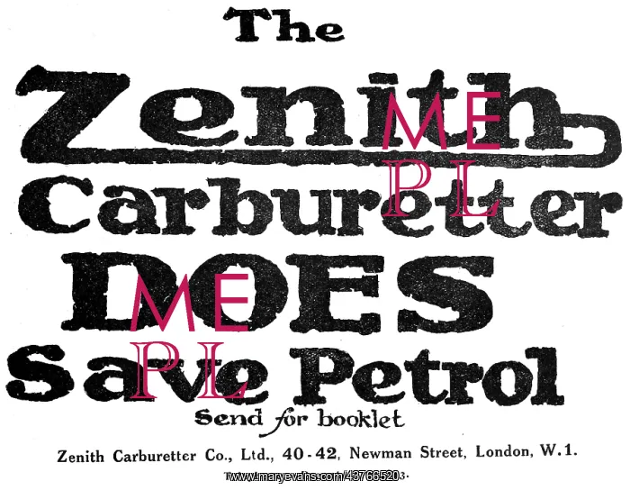 : Zenith Aero Engine Carburetters 1919 : Zenith Aero Engine Carburetters 1919