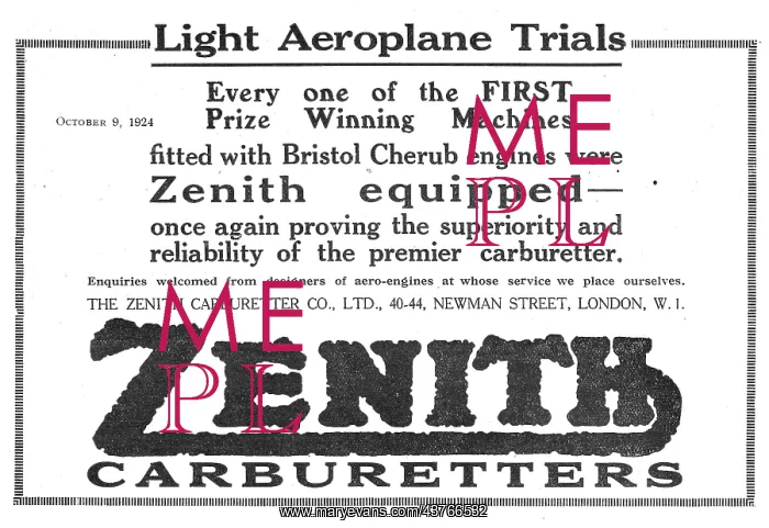 : Zenith Aero Engine Carburetters : Zenith Aero Engine Carburetters