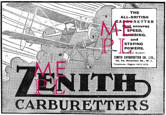 : Zenith All British Aero Engine Carburetters : Zenith All British Aero Engine Carburetters
