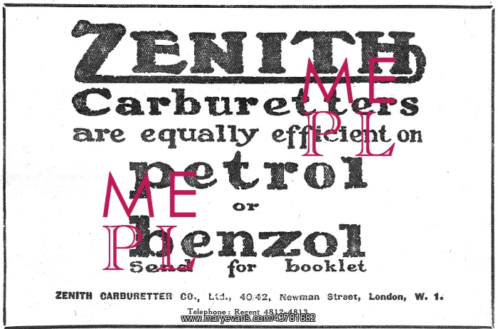  : Zenith Carburetters