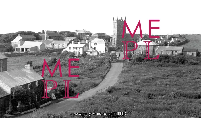 : Zennor, Village c1955