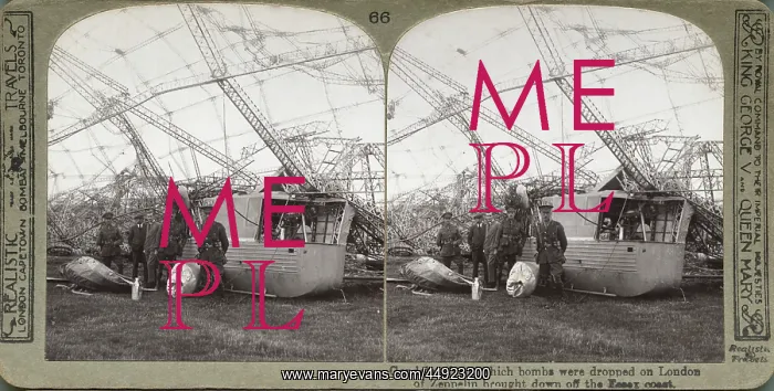 : Zeppelin. 3D Stereoscopic Image of the Gondola - : Zeppelin. 3D Stereoscopic Image of the Gondola -