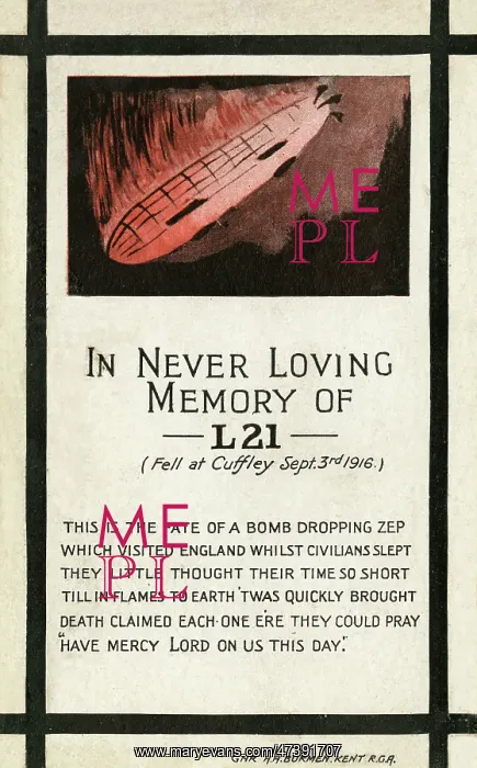 : ZEPPELIN DOWNED 1916 - 2 : ZEPPELIN DOWNED 1916 - 2
