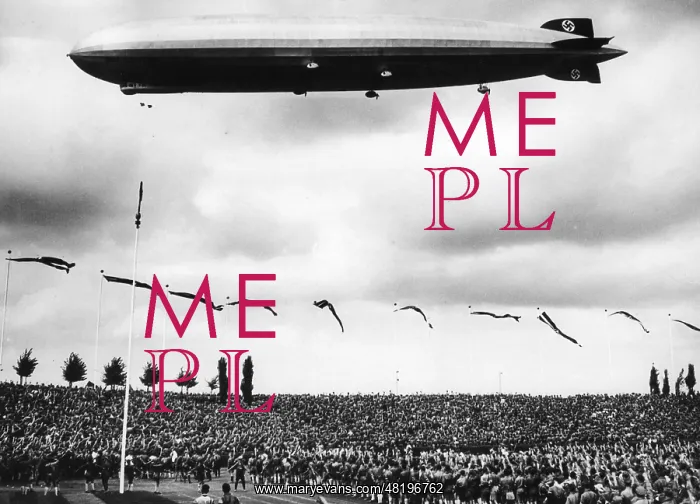 : Zeppelin above the Nuremberg Stadium, 1933 : Zeppelin above the Nuremberg Stadium, 1933
