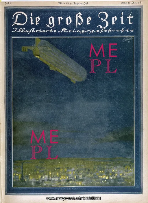  : ZEPPELIN OVER PARIS 1914