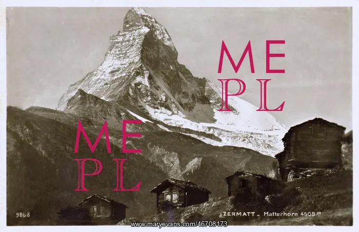 : Zermatt, Switzerland - the distinctive shape of Matterhorn : Zermatt, Switzerland - the distinctive shape of Matterhorn