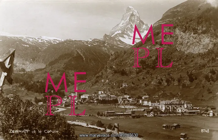  : Zermatt, Switzerland - Panoramic view with Matterhorn