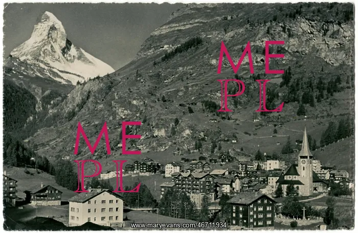  : Zermatt, Switzerland - Panoramic view with Matterhorn