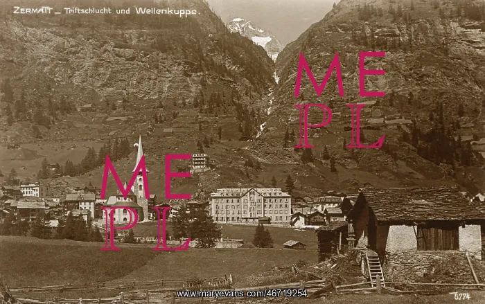 : Zermatt, Switzerland - Panoramic View of the Town : Zermatt, Switzerland - Panoramic View of the Town