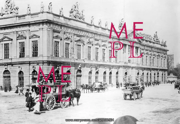 : The Zeughaus in Berlin, around 1900 : The Zeughaus in Berlin, around 1900