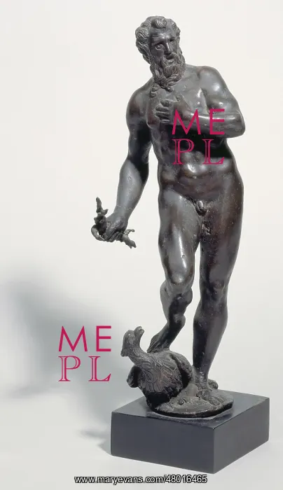: Zeus. Sculpture in the round. Statuette, XVIth century. Metal, bronze : Zeus. Sculpture in the round. Statuette, XVIth century. Metal, bronze