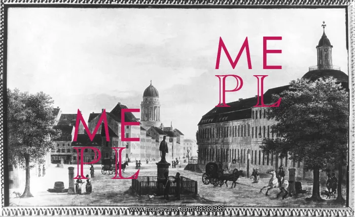 : Ziethenplatz in Berlin, around 1830 : Ziethenplatz in Berlin, around 1830