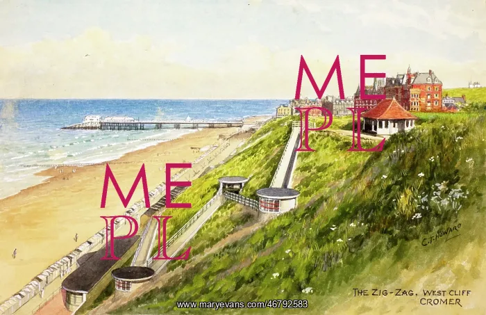 : Zigzag Path, West Cliff, Cromer, Norfolk : Zigzag Path, West Cliff, Cromer, Norfolk