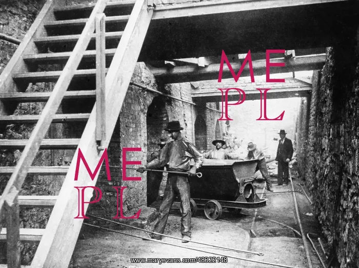 : Zinc smelter in Upper Silesia, 1903 : Zinc smelter in Upper Silesia, 1903
