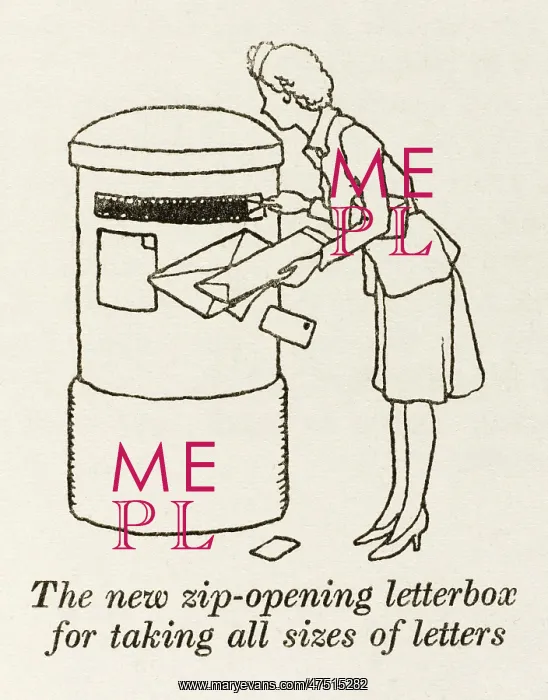  : Zip opening letterbox - W H Robinson