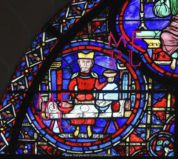 : Zodiac and labours of the months stained glass : Zodiac and labours of the months stained glass