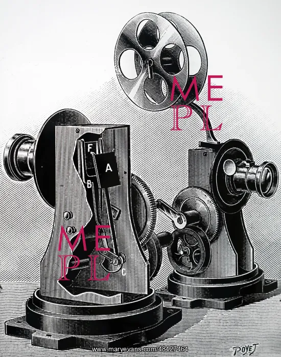 : The zoescope. A cinematograph projector, invented : The zoescope. A cinematograph projector, invented