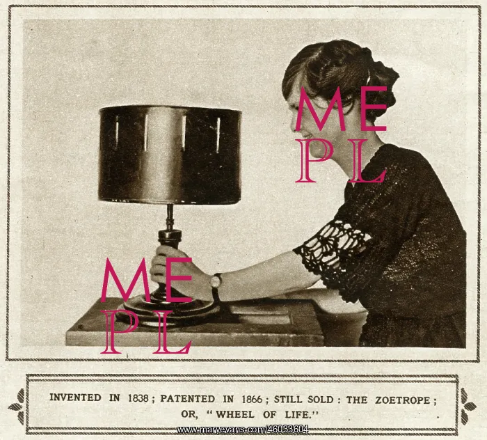: Zoetrope. Photograph of a Zoetrope or the wheel of life : Zoetrope. Photograph of a Zoetrope or the wheel of life