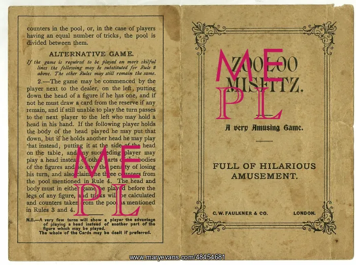 : Zooloo Misfitz instruction leaflet : Zooloo Misfitz instruction leaflet