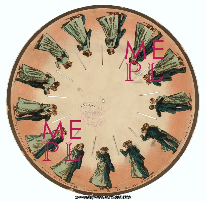 : The zoopraxiscope - a couple waltzing : The zoopraxiscope - a couple waltzing