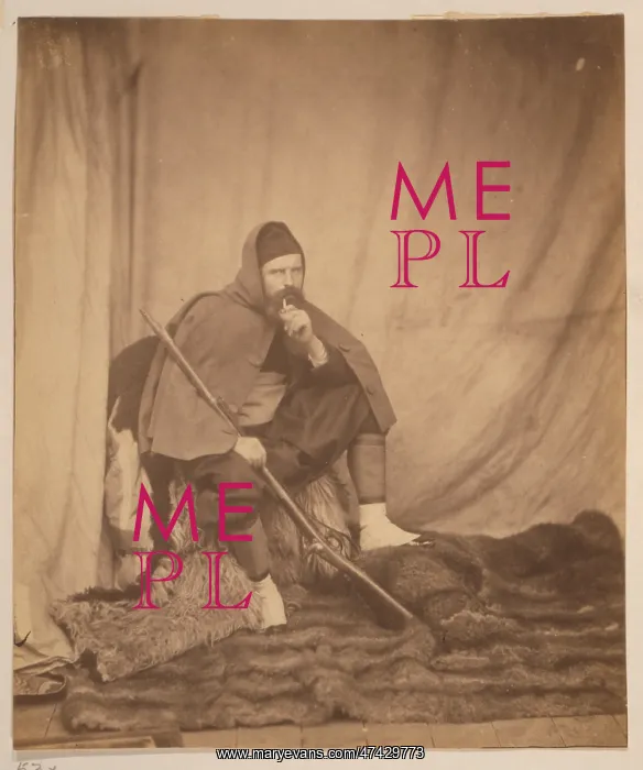 : A Zouave. Roger Fenton, full-length portrait, dressed in a Zouave uniform : A Zouave. Roger Fenton, full-length portrait, dressed in a Zouave uniform