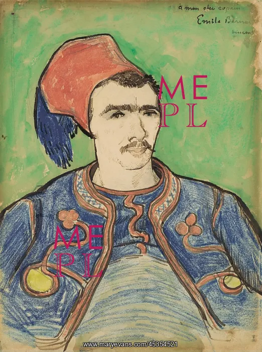 : The Zouave, by Vincent Van Gogh : The Zouave, by Vincent Van Gogh
