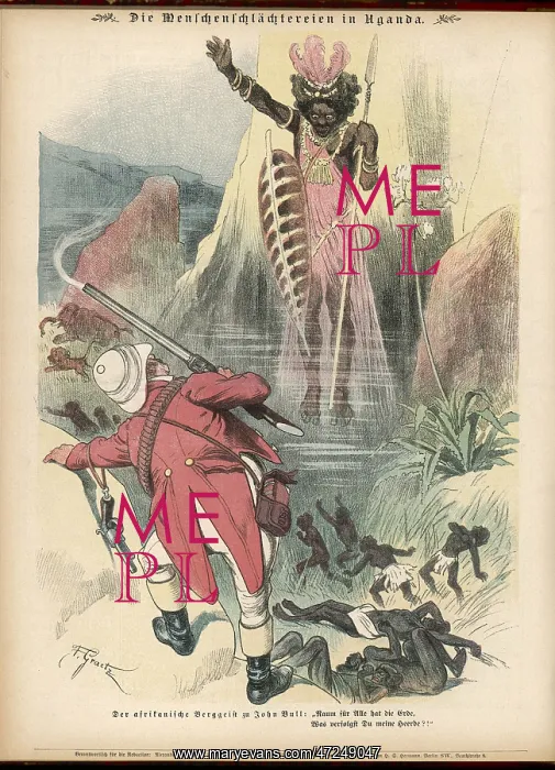 : ZULU GHOST CARTOON / 1892 : ZULU GHOST CARTOON / 1892