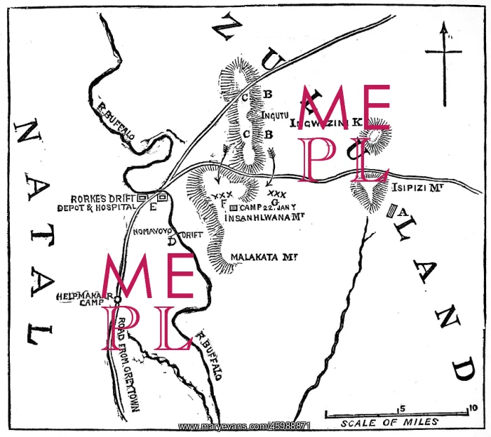 : The Zulu war. Sketch of the positions of the forces engaged : The Zulu war. Sketch of the positions of the forces engaged