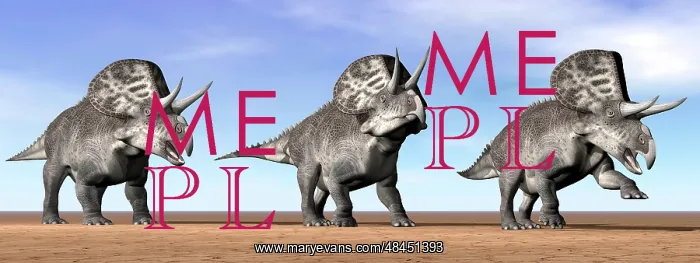 : Three Zuniceratops standing in the desert : Three Zuniceratops standing in the desert