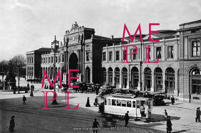 : The Zurich Central Station, 1912 : The Zurich Central Station, 1912
