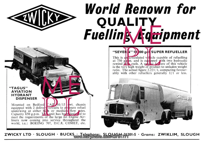 : Zwicky Aircraft Refuelling Equipment : Zwicky Aircraft Refuelling Equipment