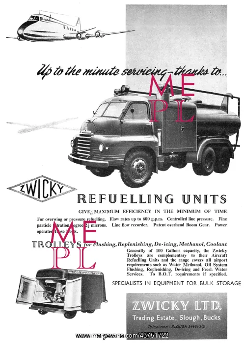 : Zwicky Aircraft Refuelling Units 1956 : Zwicky Aircraft Refuelling Units 1956