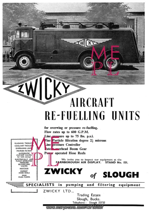 : Zwicky Aircraft Refuelling Units : Zwicky Aircraft Refuelling Units