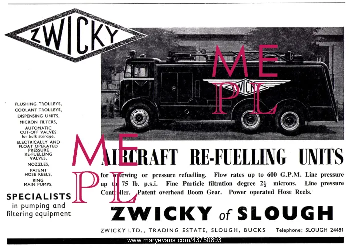 : Zwicky Aircraft Refuelling Units : Zwicky Aircraft Refuelling Units