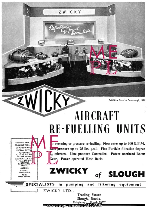 : Zwicky Aircraft Refuelling Units : Zwicky Aircraft Refuelling Units