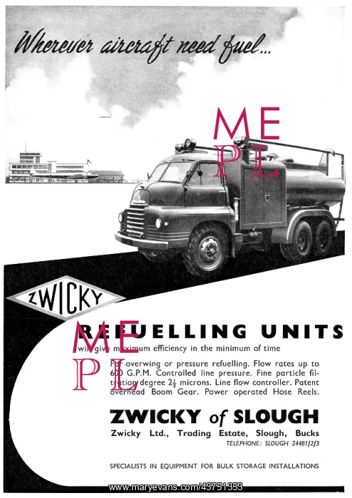: Zwicky Aircraft Refuelling Units : Zwicky Aircraft Refuelling Units