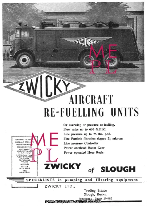 : Zwicky Aircraft Refuelling Units : Zwicky Aircraft Refuelling Units