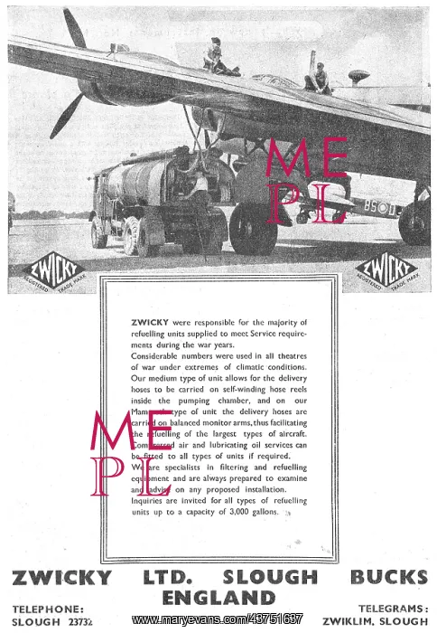 : Zwicky Aircraft Refuelling Vehicles 1946 : Zwicky Aircraft Refuelling Vehicles 1946