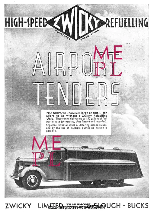 : Zwicky High-Speed Aircraft Refuelling Tender : Zwicky High-Speed Aircraft Refuelling Tender