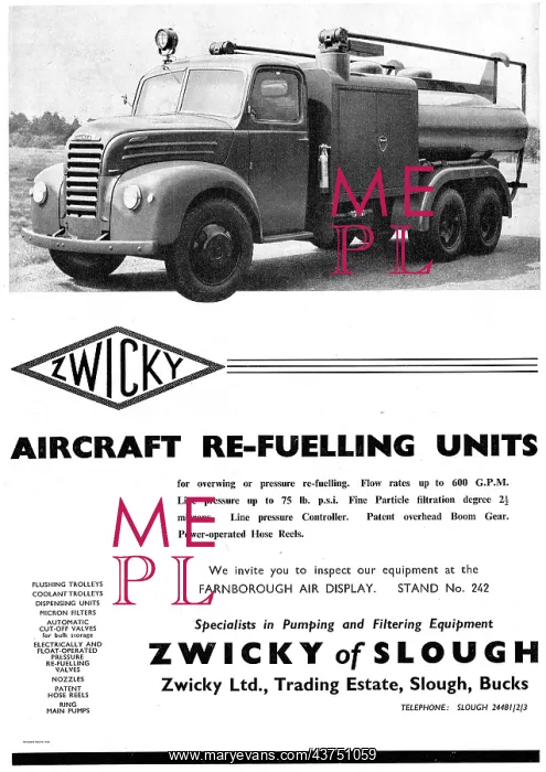 : Zwicky Overwing Aircraft Refuelling Unit : Zwicky Overwing Aircraft Refuelling Unit