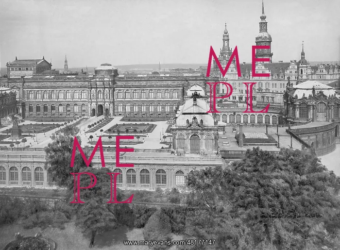 : The Zwinger Palace in Dresden, 1902 : The Zwinger Palace in Dresden, 1902