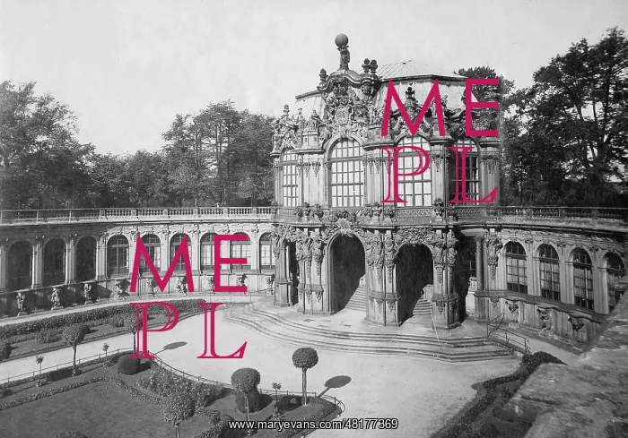 : The Zwinger Palace in Dresden, 1935 : The Zwinger Palace in Dresden, 1935